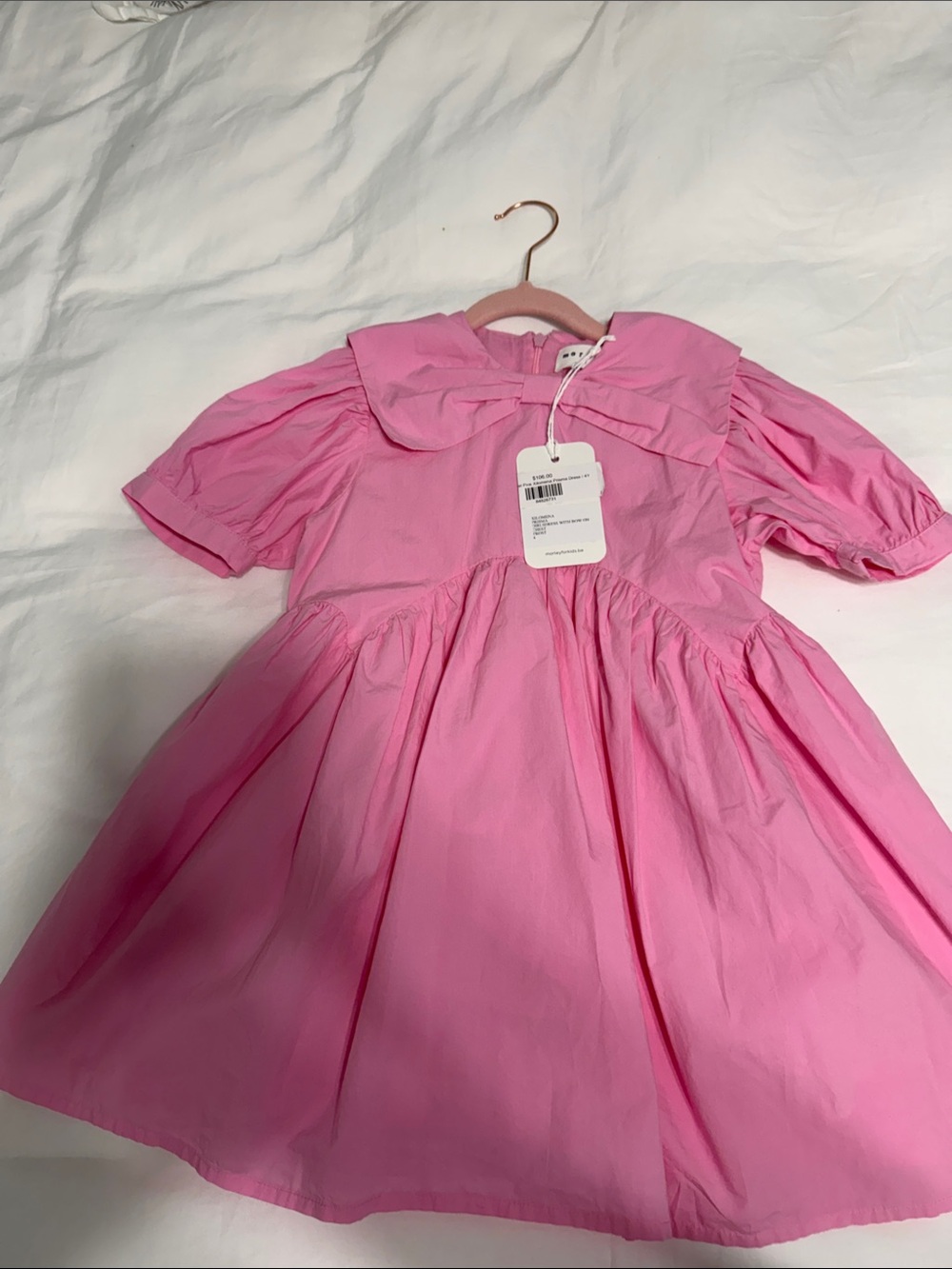 Morley Pink Peter Pan Collar Dress for Girls
